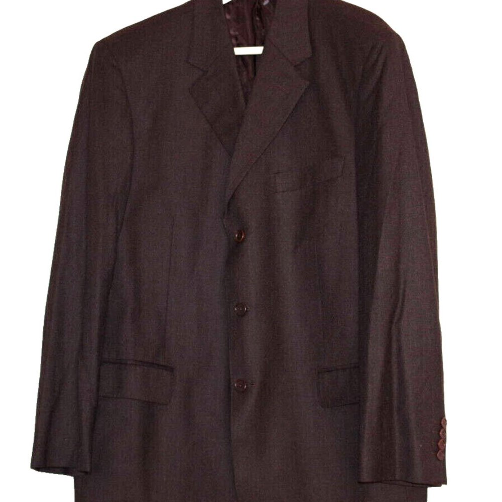 Pronto Uomo Couture Vitale Barberis Canonico Brown Men 3 Button Blazer Size: 42R
